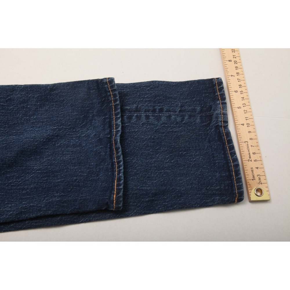 Levi's Premium Men's 33x34 Actual 33x32 Straight Leg Jeans Blue Denim - Picture 16 of 16